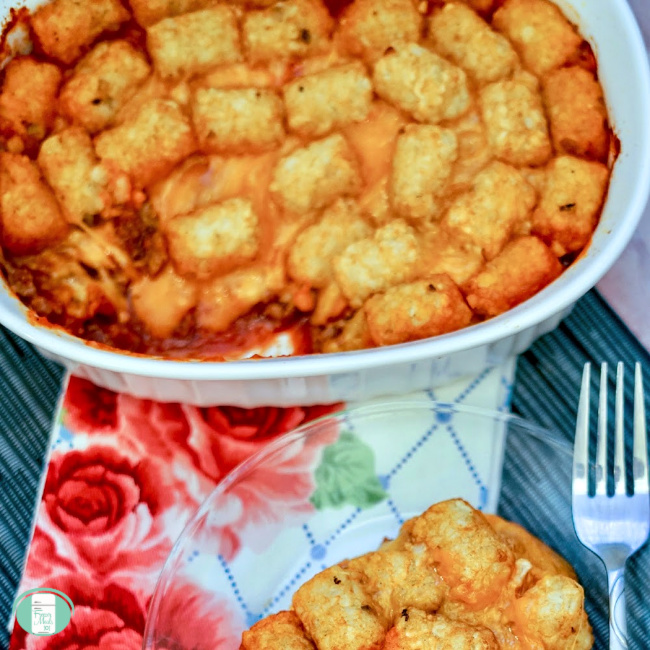 Tater Tot Sloppy Joes Casserole - Freezer Meals 101 Club