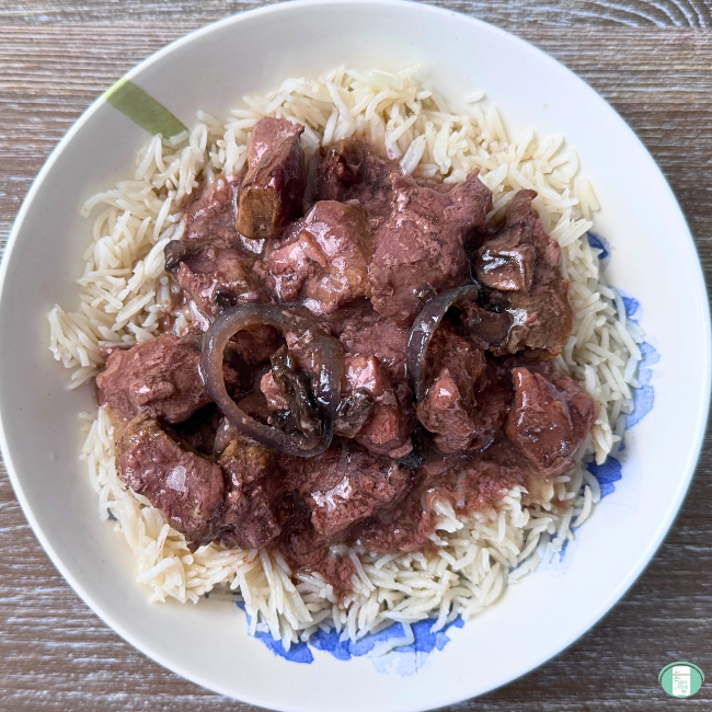 Beef and Bacon Goulash - Freezer Meals 101 Club