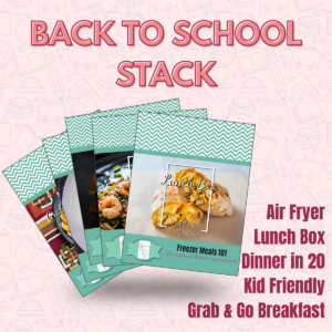 Back to school Freezer Stack air fryer lunch box dinner in 20 kid friendly grab & go breakfast