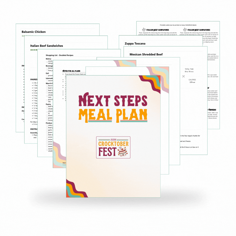 Next Steps Meal Plan PDF displayed